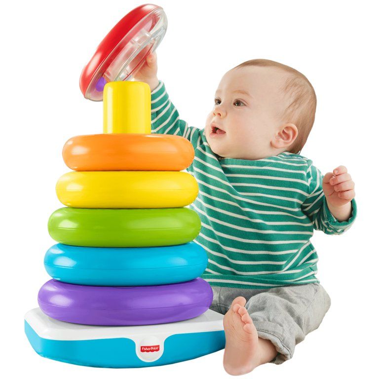 Fisher-Price Giant Rock-a-Stack with 6-Colorful Rings | Walmart (US)