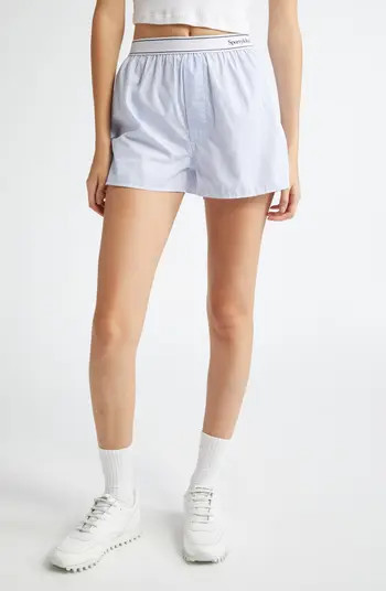 Sporty & Rich Serif Logo Boxer Shorts | Nordstrom | Nordstrom