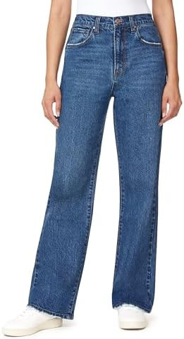 kensie Jeans for Women The Izzy Retro Luxe High Rise Relaxed Straight 31-Inch Inseam, Sizes 0-12 | Amazon (US)
