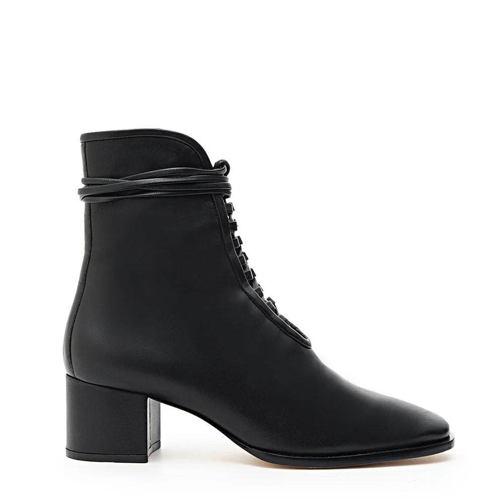 Willow Nappa Leather Low Heel Boot with Memory Foam | DANIELLA SHEVEL, LLC