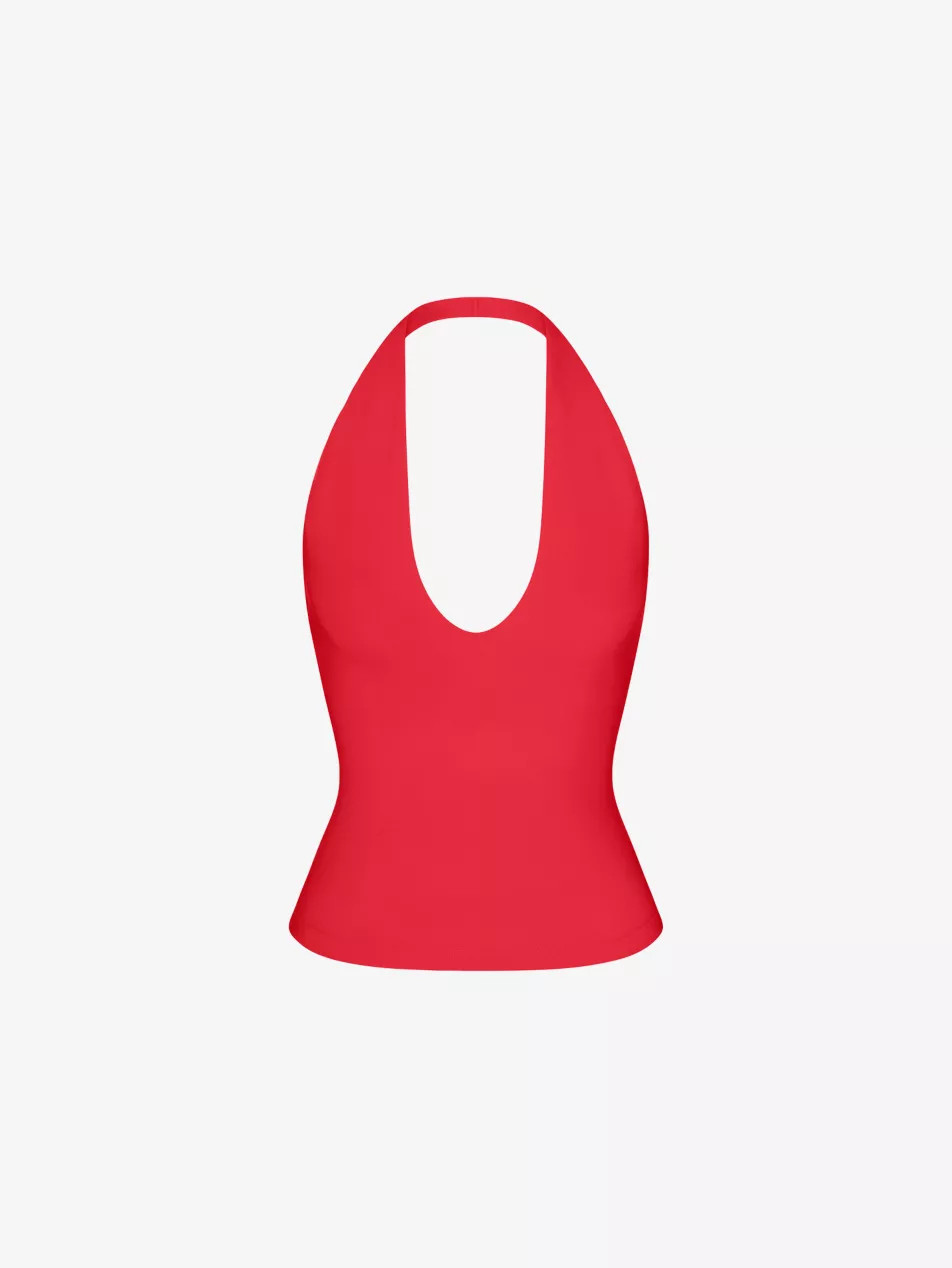SKIMS - Smooth Layers Halterneck Modal-Jersey Top | Selfridges.com | Selfridges