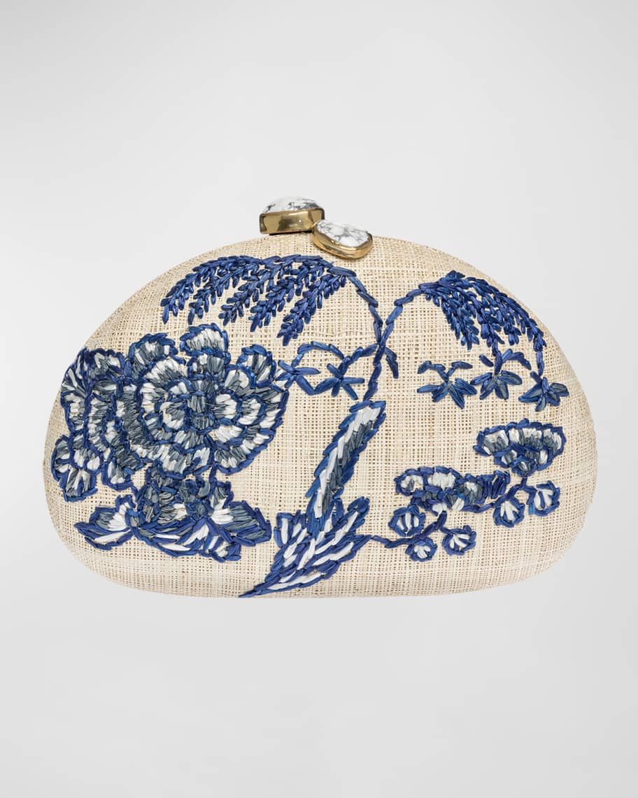 Rafe Berna Chinoiserie Embroidered Clutch Bag | Neiman Marcus