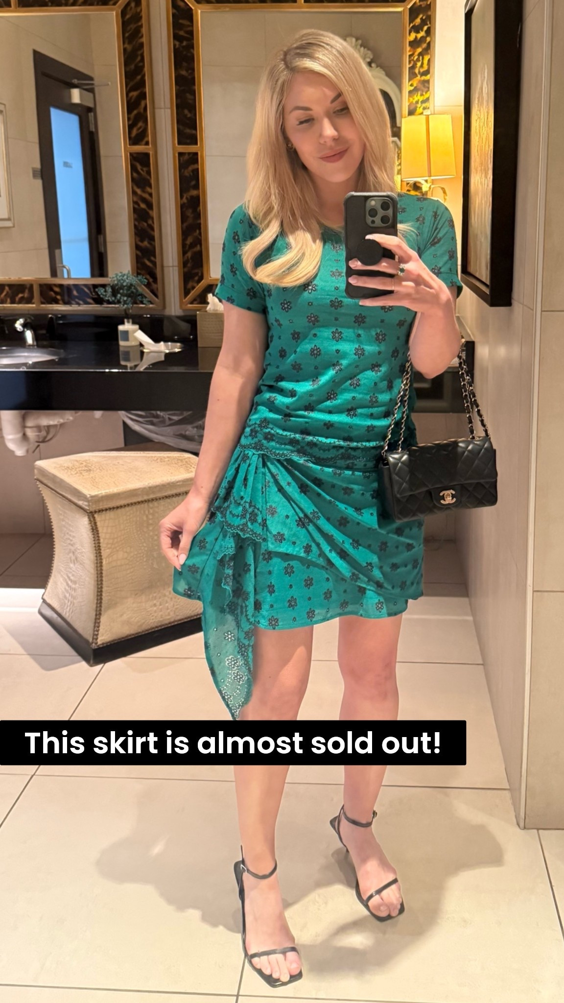 What I wore for our anniversary. This skirt keeps coming in and out of stock  so don’t give up!
