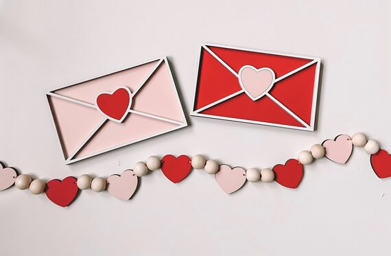 Envelopes | Valentines Decor | Valentines Day Sign | Pink Valentines Day Sign | Round Valentines ... | Etsy (US)