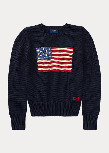 Flag Cotton Crewneck Jumper | Ralph Lauren (UK)