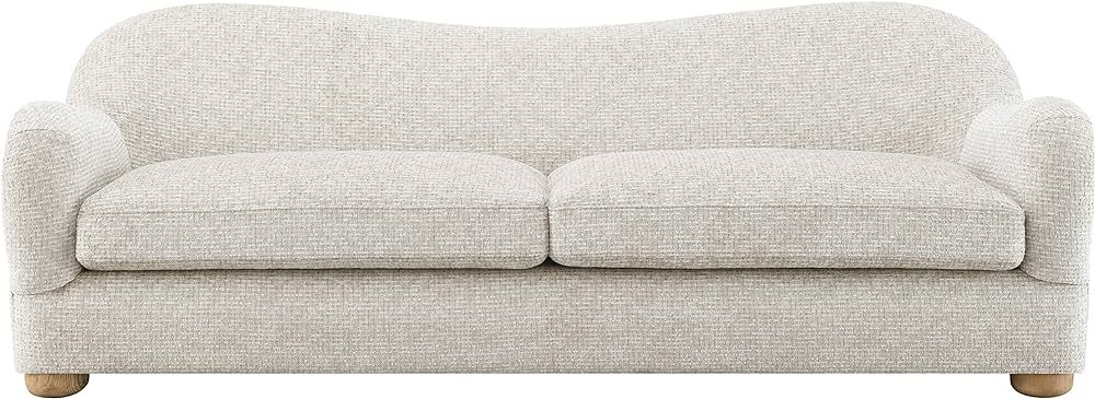 Sagebrook Home Wood Loveseats Sofas, 31.0" H, Ivory/Beige | Amazon (US)