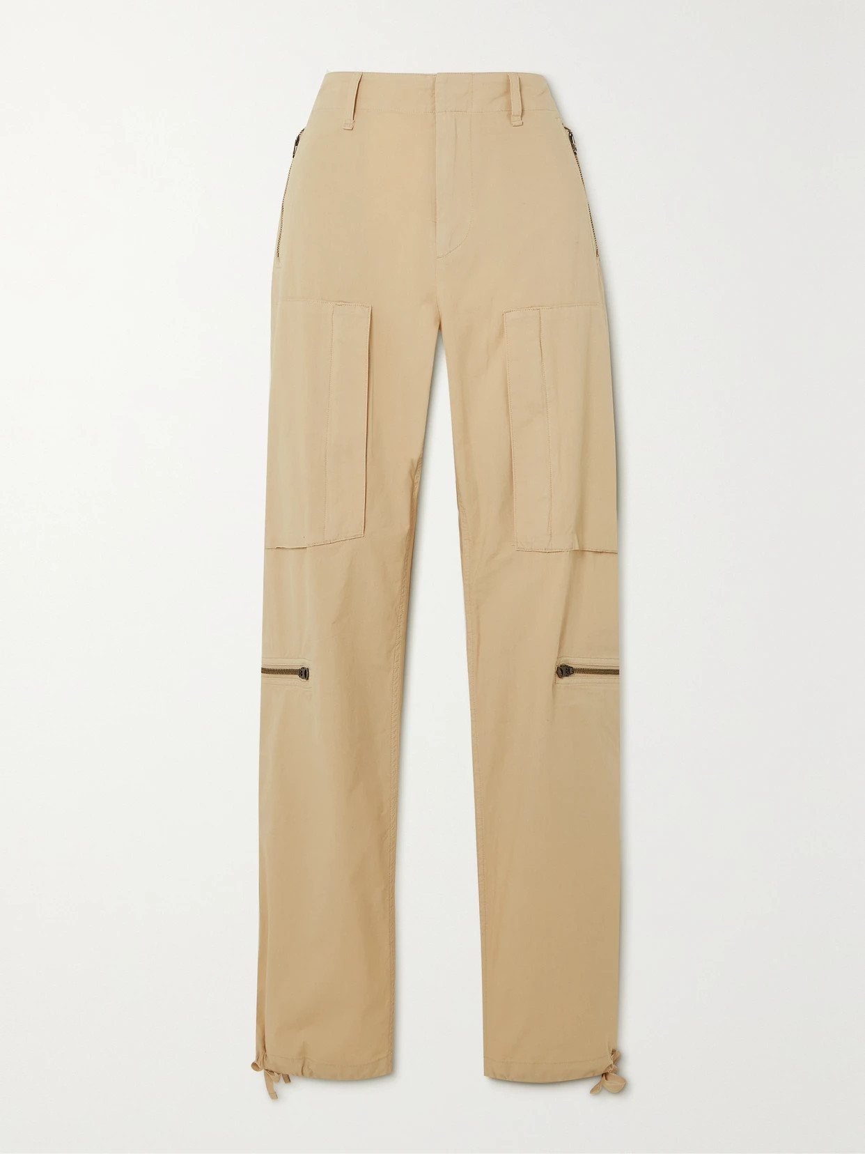 rag & bone - Kai Cotton-ripstop Straight-leg Pants - Neutrals | NET-A-PORTER (US)