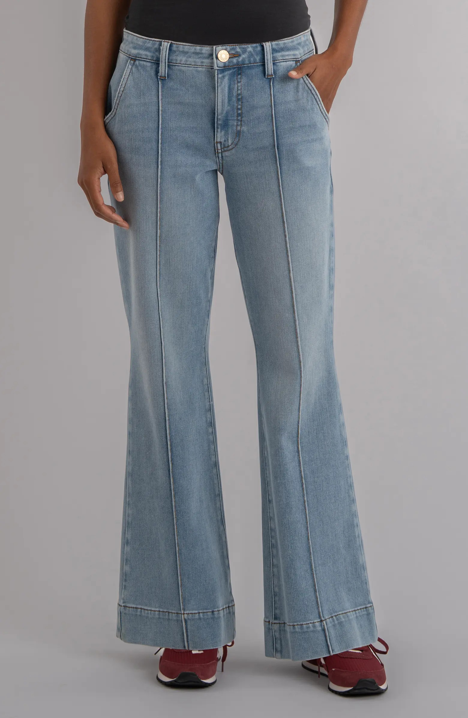 Ana Seamed High Waist Flare Jeans | Nordstrom