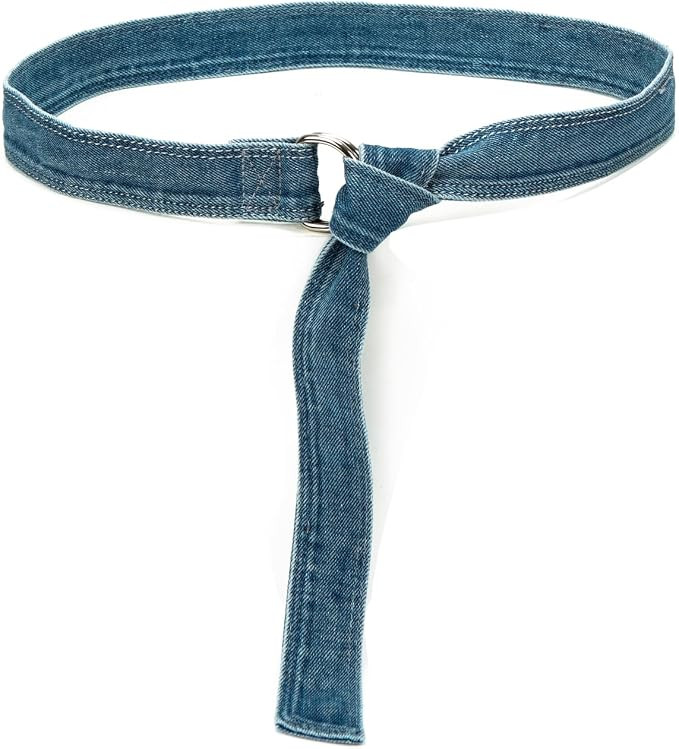 ILuvatar Women's Denim Waist Belt Blue Jean Waist Rope Tiny Belt for Pants Dress Jeansbelt | Amazon (US)
