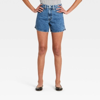 Women's High-Rise A-Line Denim Shorts - Universal Thread™ Medium Wash 6 | Target