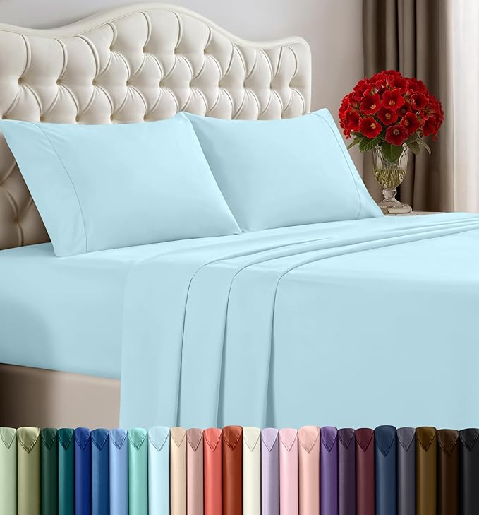 Utopia Bedding Queen Bed Sheets Set - 4 Piece Bedding - Brushed Microfiber - Shrinkage and Fade R... | Amazon (US)