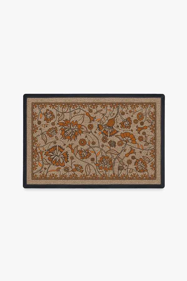 Iris Apfel Spring Has Sprung Burnt Orange Doormat | Ruggable | Ruggable
