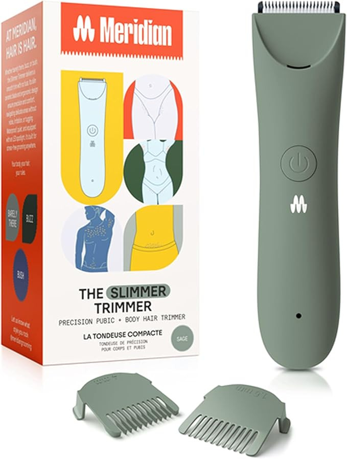 MERIDIAN Slimmer Trimmer – Electric Razor for Women, Bikini Line & Pubic Hair Trimmer, Recharge... | Amazon (US)
