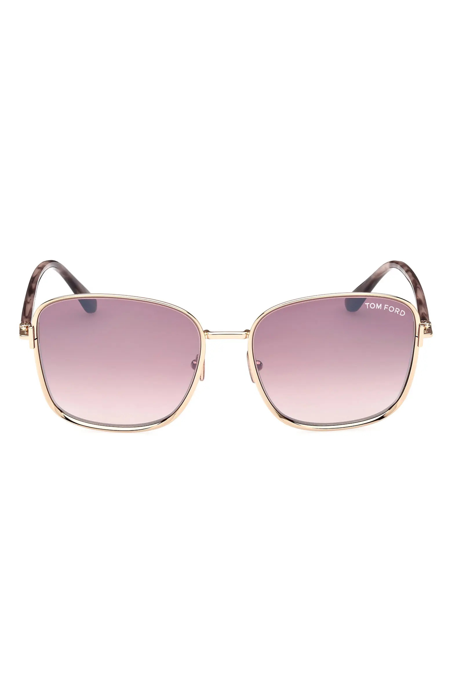 TOM FORD Fern 57mm Square Sunglasses | Nordstrom | Nordstrom