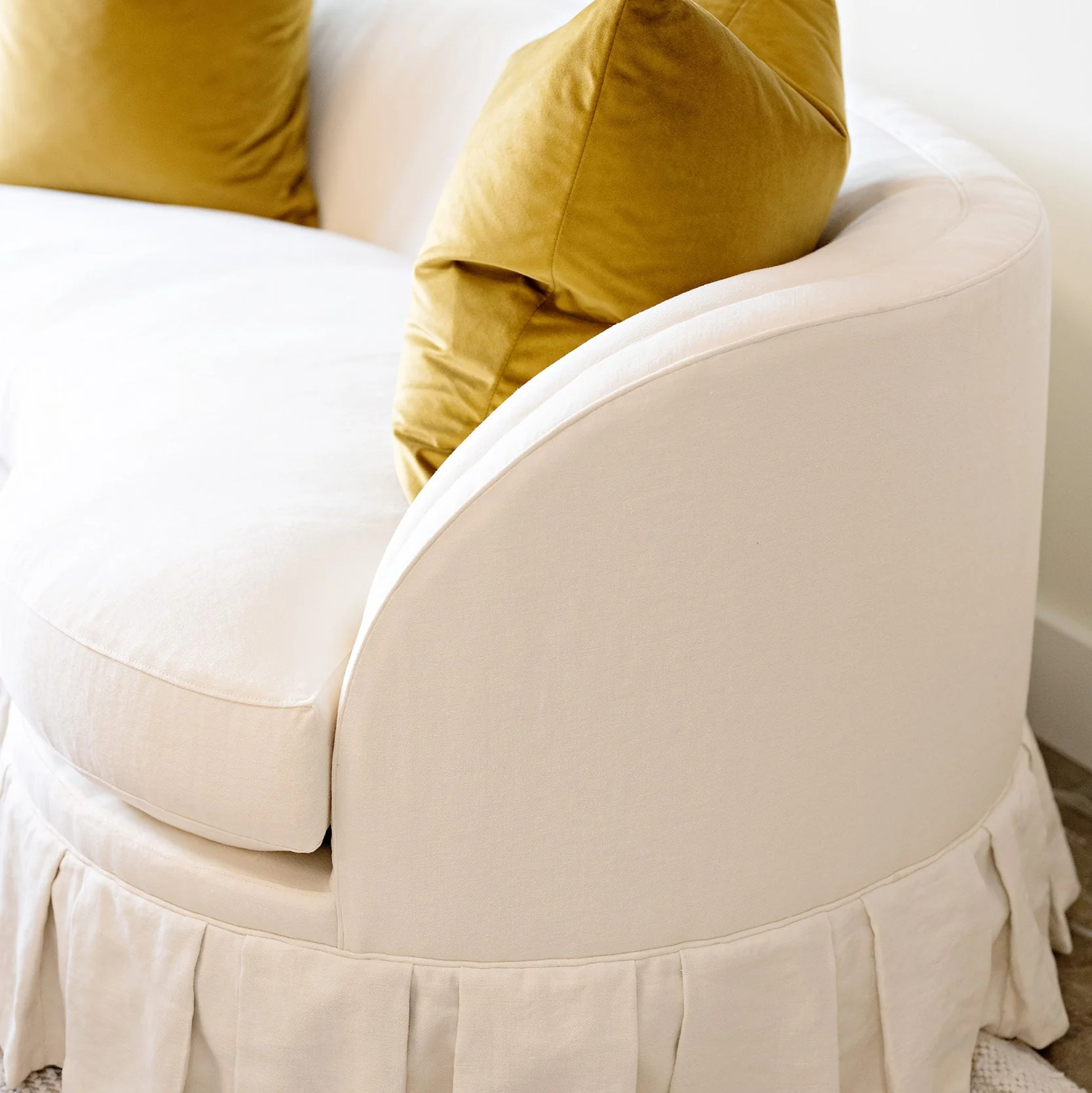 The Box Pleated Bennett Sofa | coley home