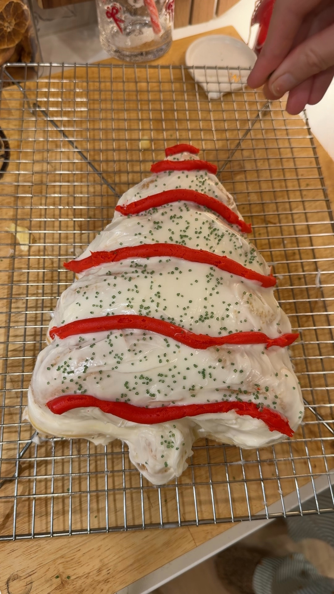 I attempted to make a giant Little Debbie Christmas Tree cake 😆 Does it look just like it? No, but it’s close enough 🫣It’s delicious and it was really fun to make, so that’s all that counts 🤣

#LTKfoodie #LTKHoliday #LTKvlog