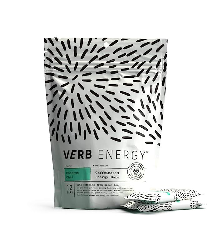 Verb Energy Bar, Coconut Chai, 90 Calories, 12 Count, Caffeinated | Amazon (US)