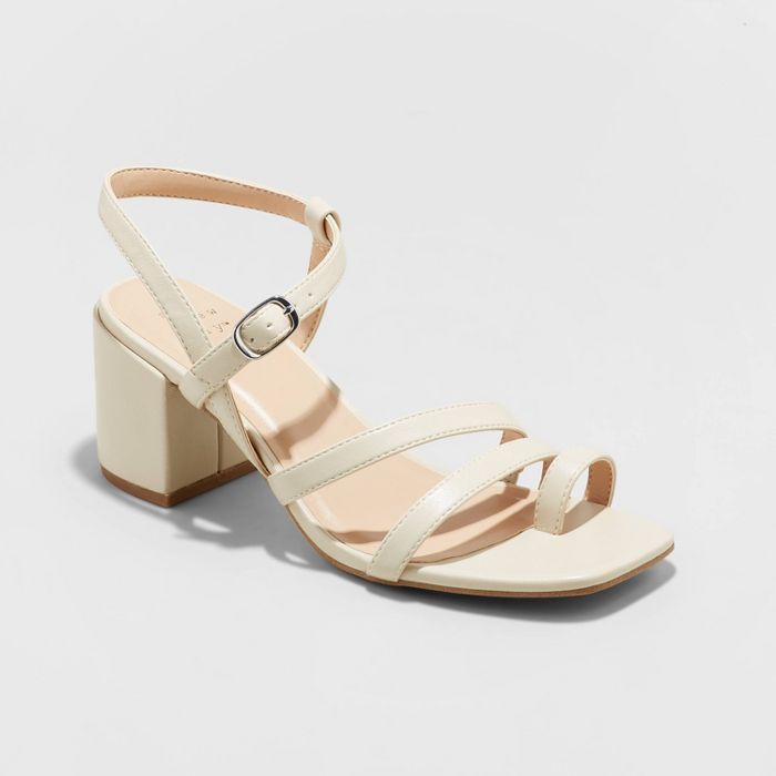 Women's Strappy Block Heeled Sandals - A New Day™ | Target