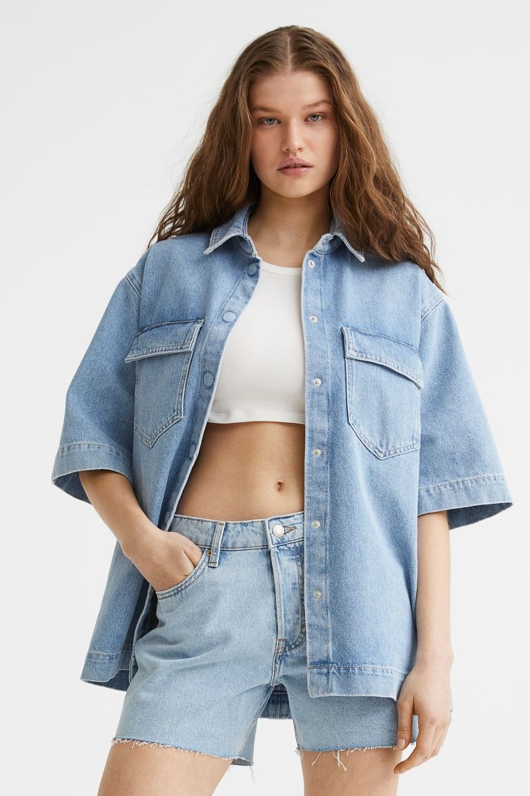 90's Boyfriend Low Denim Shorts | H&M (US + CA)