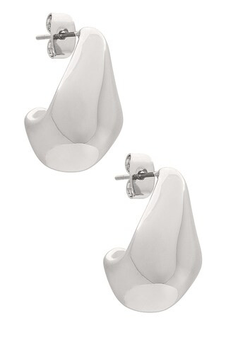 SHASHI X Revolve Mini Hoops in Silver from Revolve.com | Revolve Clothing (Global)
