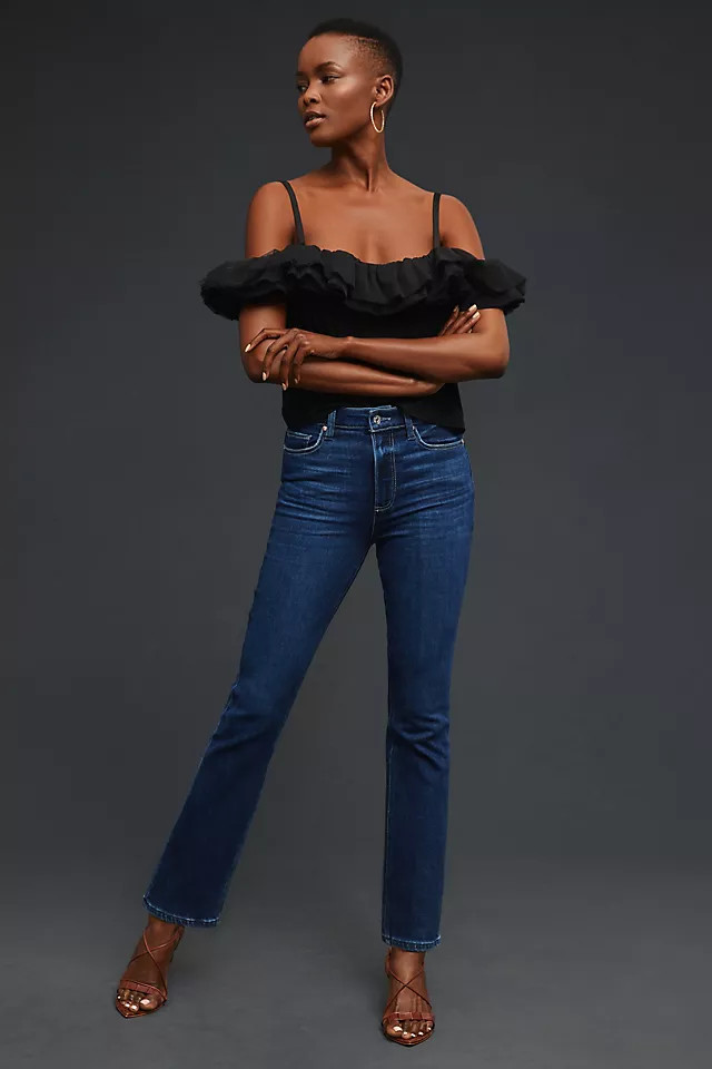 Paige Cindy Mid-Rise Straight Jeans | Anthropologie (US)