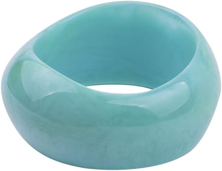 Caiyao Statement Domed Resin Bracelet Transparent Acrylic Geometric Tortoiseshell Chunky Thick Ba... | Amazon (US)