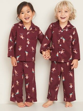 Patterned Twill Pajama Set for Toddler & Baby | Old Navy (US)