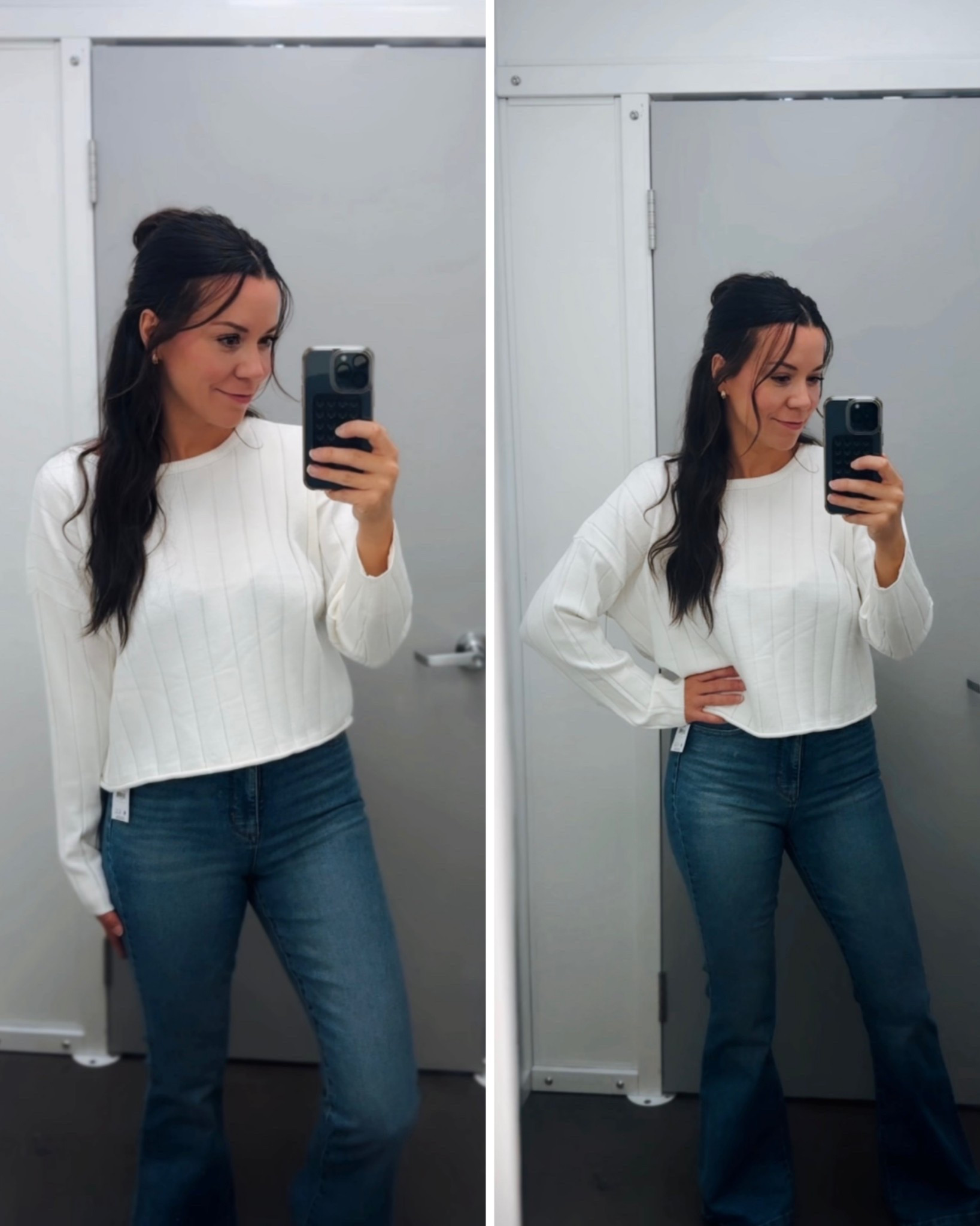 Flattering light wash denim - a perfect staple! And love this soft light weight sweater.

#LTKSeasonal