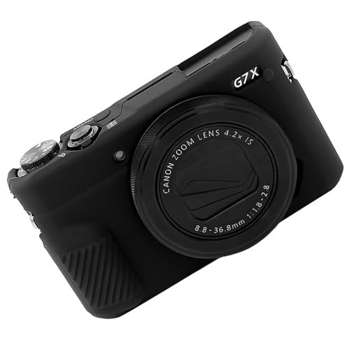 Easy Hood G7 X Mark II Case, Protective Case for Canon Powershot G7X Mark II Digital Camera, Removable Lens Cover Key Marking Silicone Gel Soft Camera Case, Rubber Protective Body Skin Black | Amazon (US)