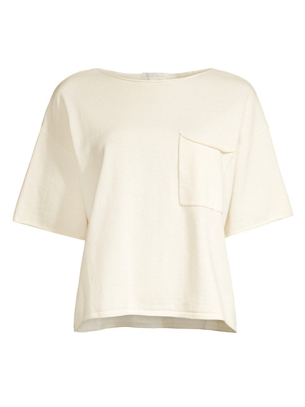 Barefoot Dreams Essentials Sunbleached Cotton Boxy Tee | Saks Fifth Avenue