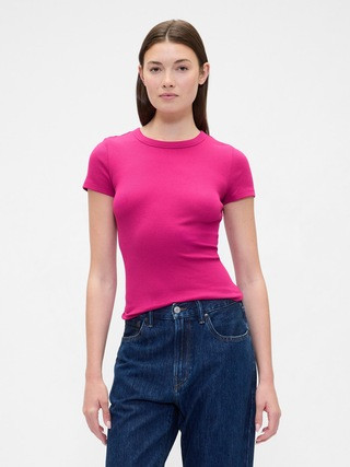 Ribbed Crewneck T-Shirt | Gap Factory