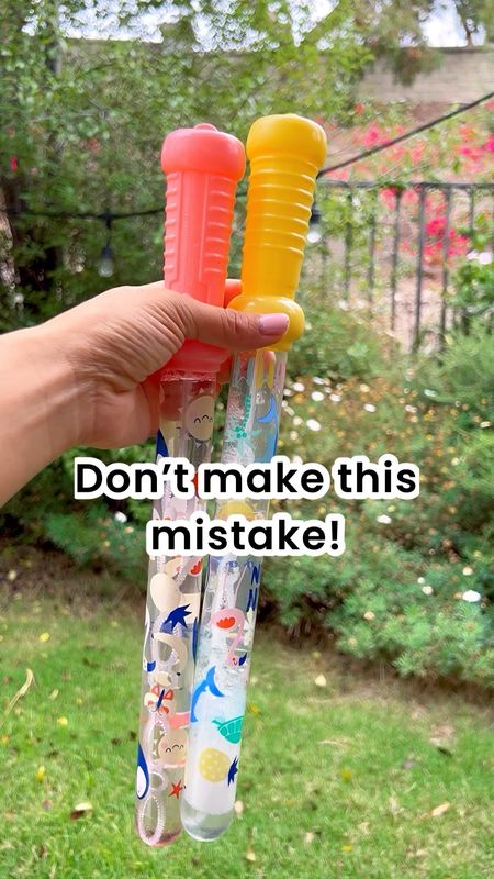 Be sure to do this with all your bubbles!! Tip: reuse your bubble wands to refill at your bubble station!  

#LTKfamily #LTKkids #LTKunder100