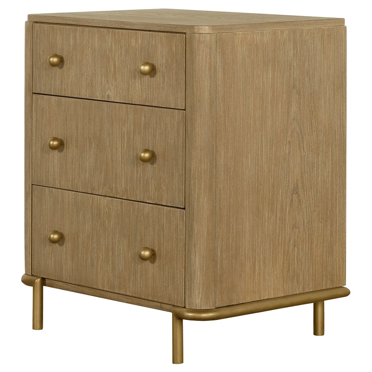 Maxine 3-drawer Nightstand Sand Wash | Wayfair North America