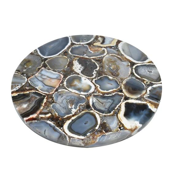 Premium Grey Agate Lazy Susan for Table Geode Turntable for | Etsy | Etsy (US)