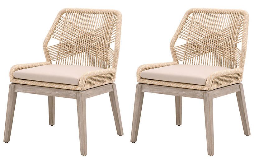 Set of 2 Easton Side Chairs, Sand | One Kings Lane