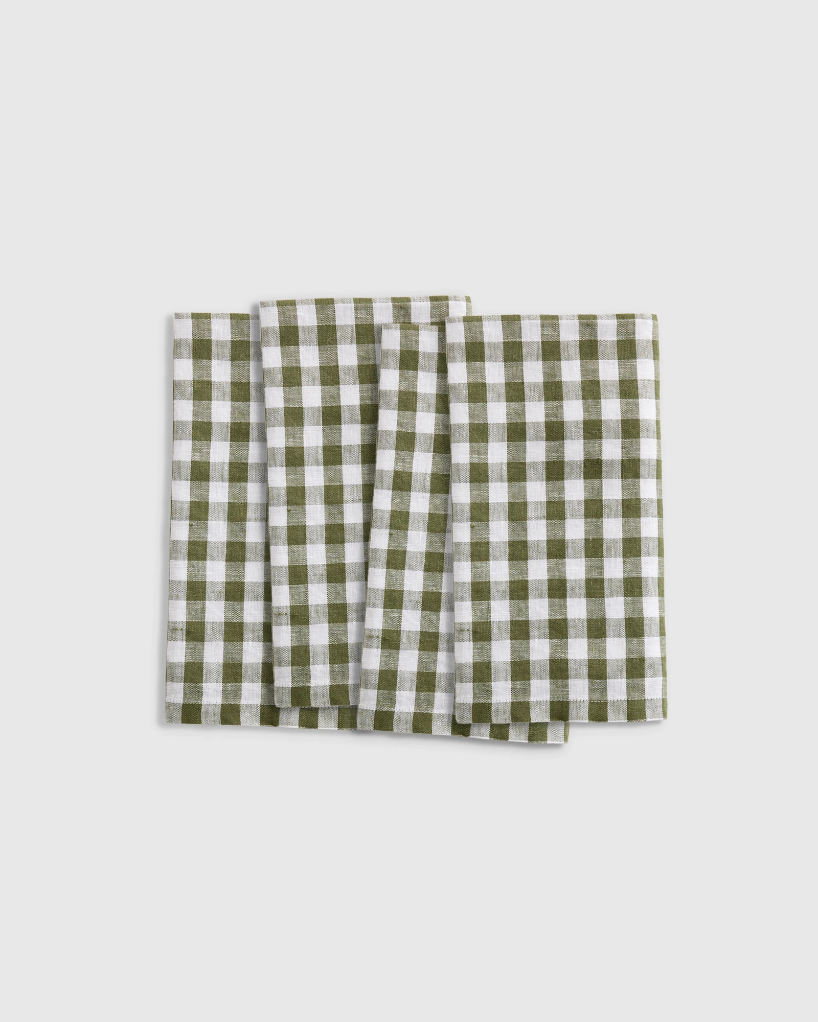 European Linen Gingham Napkins (Set of 4) | Quince