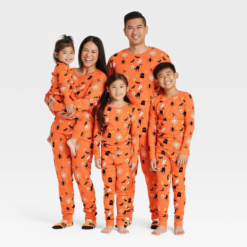 Kids' Halloween Matching Family Snug Fit Pajama Set - Hyde & EEK! Boutique™ Orange | Target