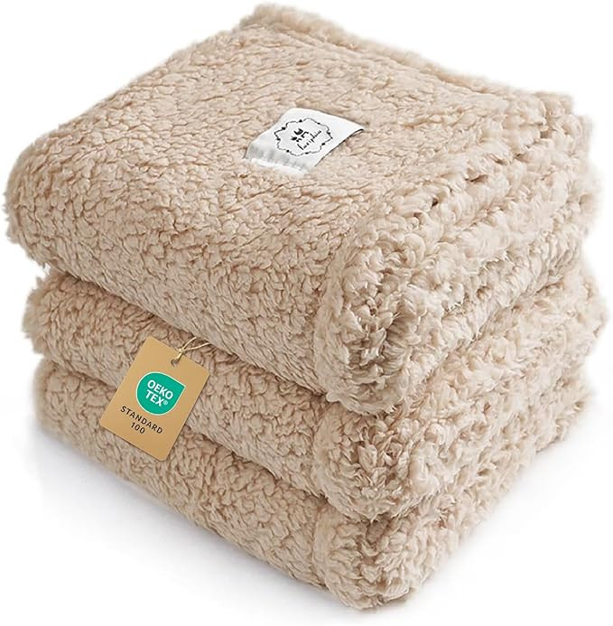 1 Pack 3 Calming Blankets Fluffy Premium Fleece Pet Blanket Soft Sherpa Throw for Dog Puppy Cat B... | Amazon (US)