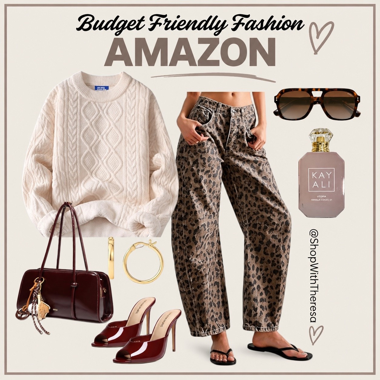 Burgundy is officially the new black and I’m not mad about it. 🤎🍷

I’ve been finding SO many good Amazon fashion pieces lately, but this chunky sweater might be one of my favorites. It’s from the same brand as my sweatpants, and I swear they make some of the best-quality pieces I’ve found on Amazon. It looks way more expensive than it is.

And the burgundy kitten heels?! 😍 Such an easy way to make jeans and a sweater feel instantly more put together.

I put all of these finds + more of my current Amazon favorites in one place. There are some really good ones I couldn’t fit in this photo. 👀

#LTKNYFW #LTKootd #LTKOver40