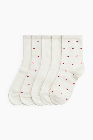 H & M - 5-pack Socks - White | H&M (US + CA)