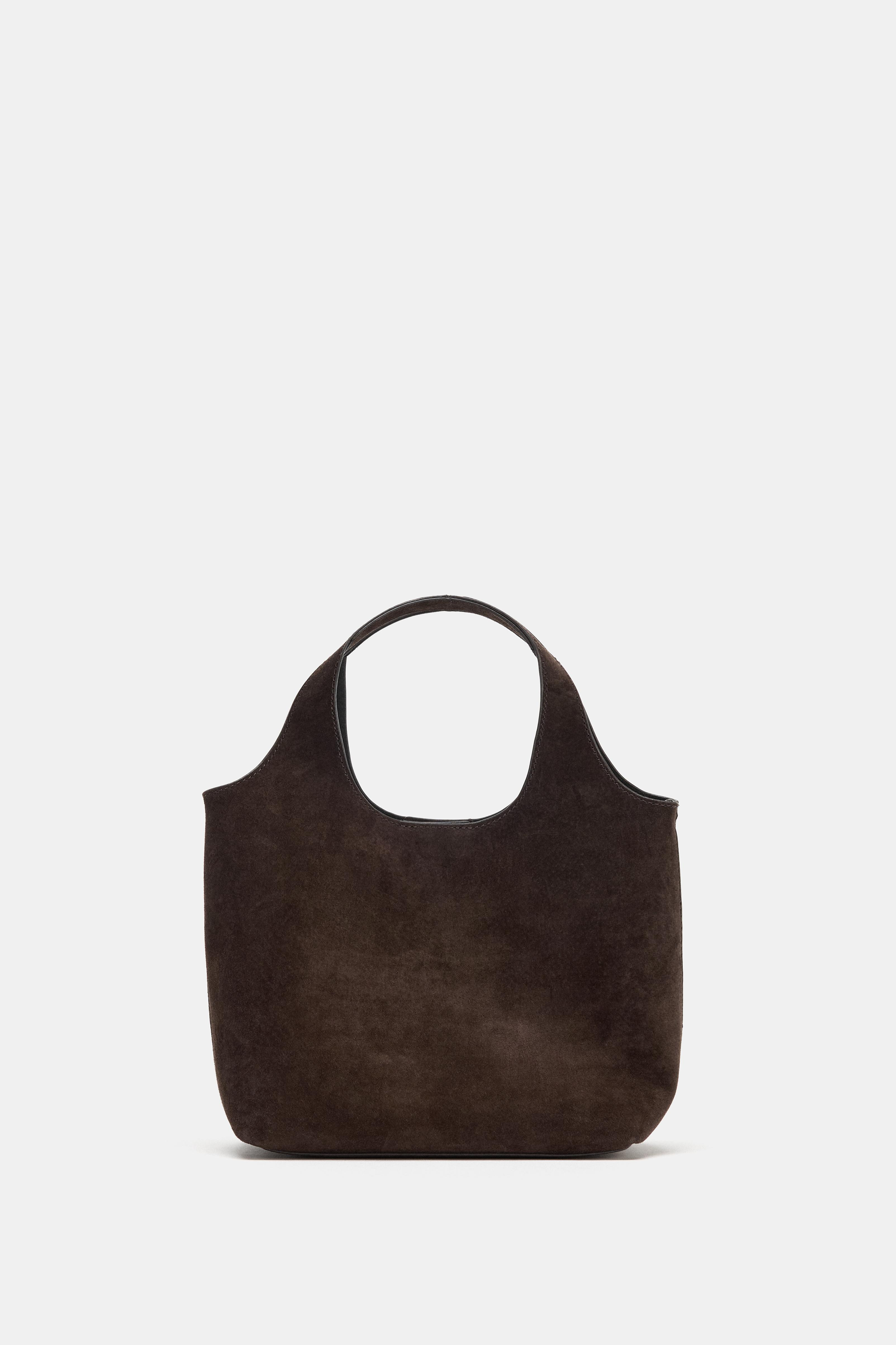 LEATHER MINI SHOPPER BAG | Zara Canada