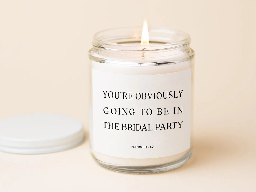 Bridesmaid Gifts Bridesmaid Candles Bridesmaid Proposal Candle Maid of Honor Candle Matron of Hon... | Etsy (US)