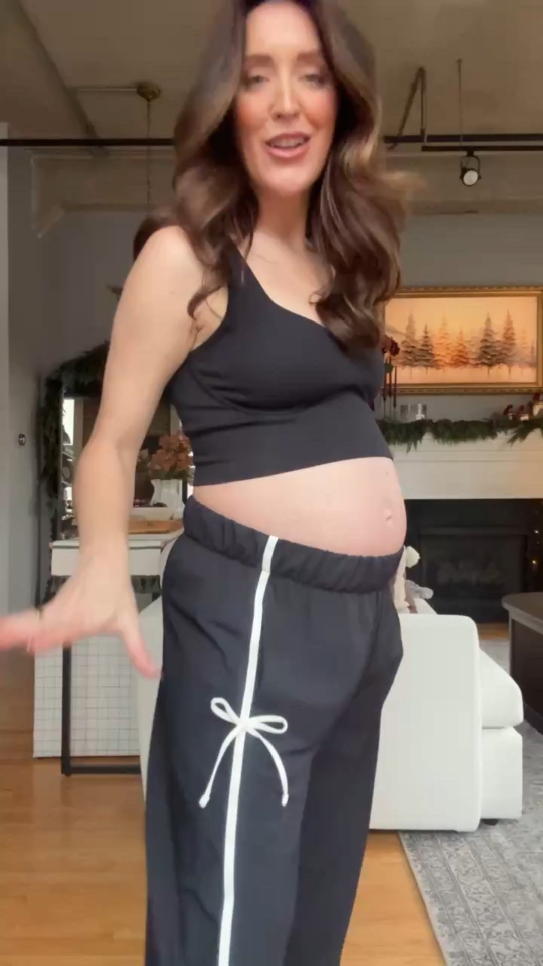 Underwire support sports bra and black bow sweatpants from Target!  

#LTKBump #LTKPetite #LTKFindsUnder50