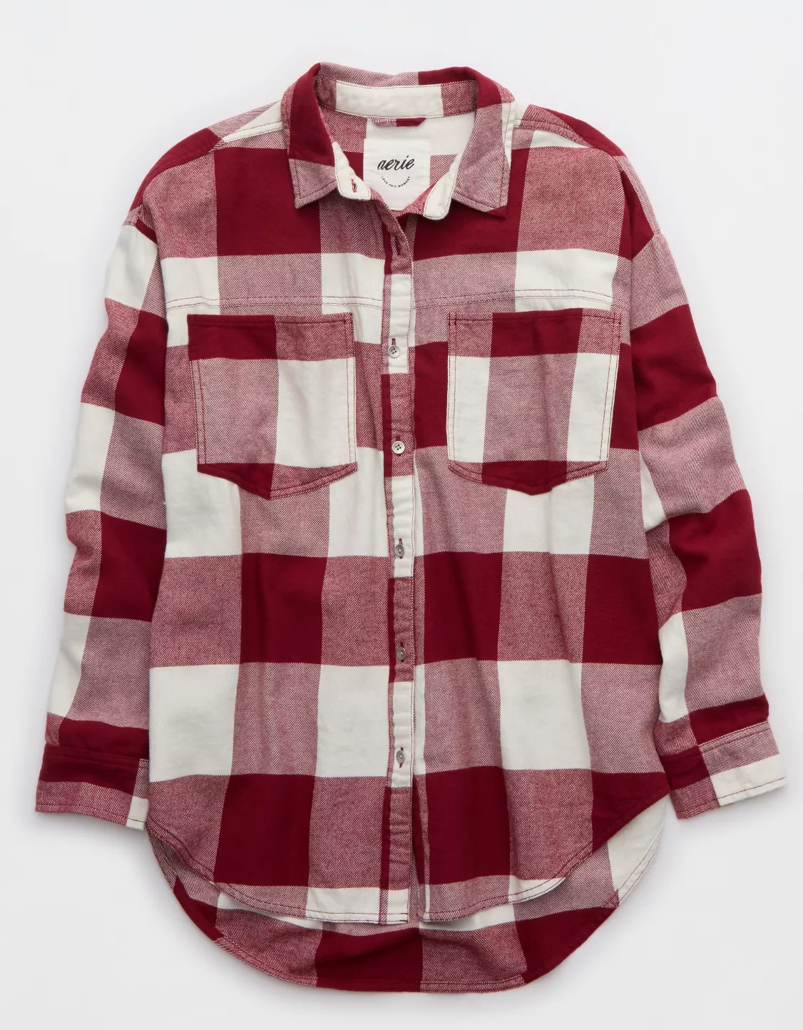 Aerie Anytime Fave Flannel Shirt | American Eagle Outfitters (US & CA)