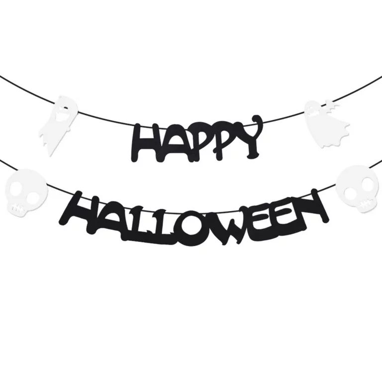 cbzote Happy Halloween Banner Party Decorations Hanging Pull Flag Festival Decoration Flags For H... | Walmart (US)