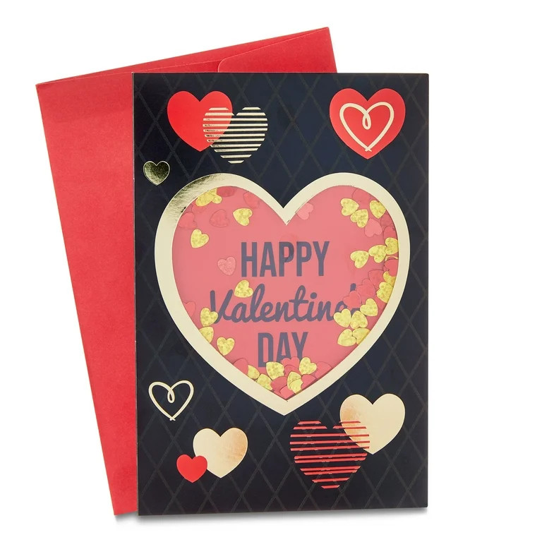 Valentine's Day Shaker Greeting Card, by Way To Celebrate | Walmart (US)