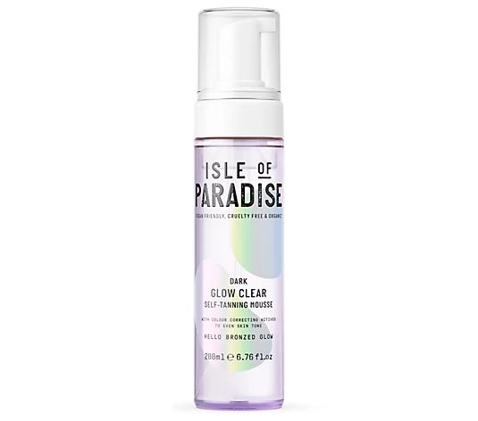 Isle of Paradise Glow Clear Self-Tanning Clear Mousse - QVC.com | QVC