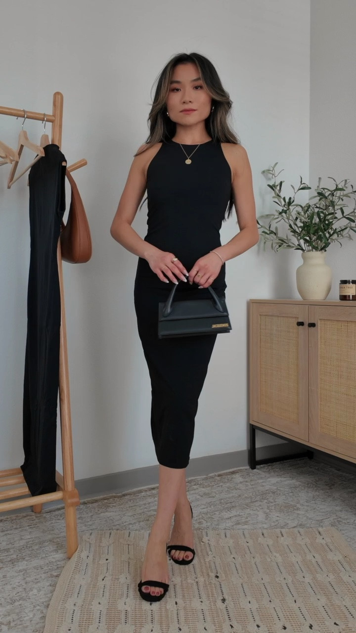 Work outfit - black midi dress (XS)

#LTKWorkwear #LTKVideo #LTKFindsUnder100