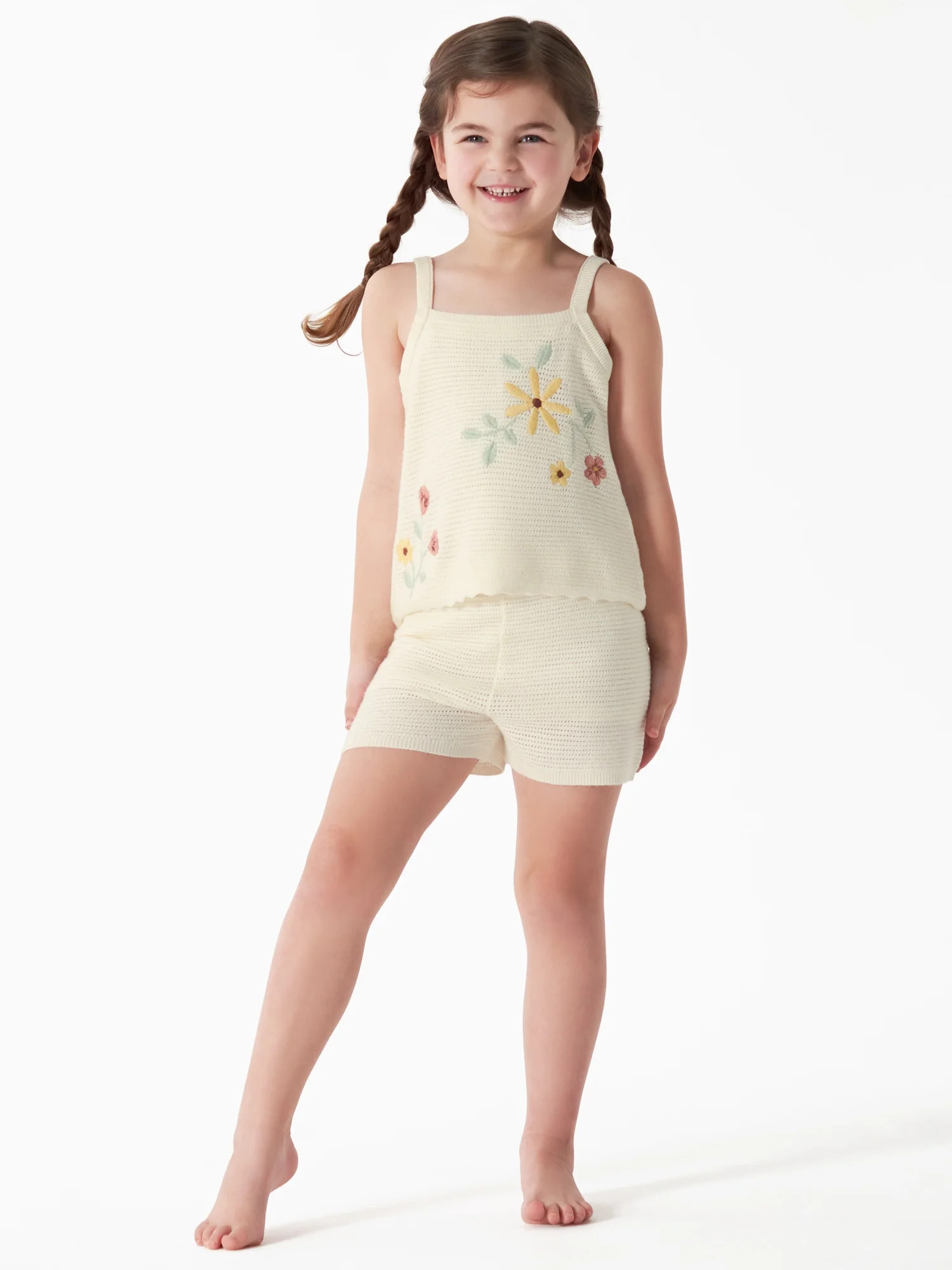 Modern Moments by Gerber Baby and Toddler Girls Tank Top and Shorts Set, 2-Piece, Sizes 12M-5T | Walmart (US)