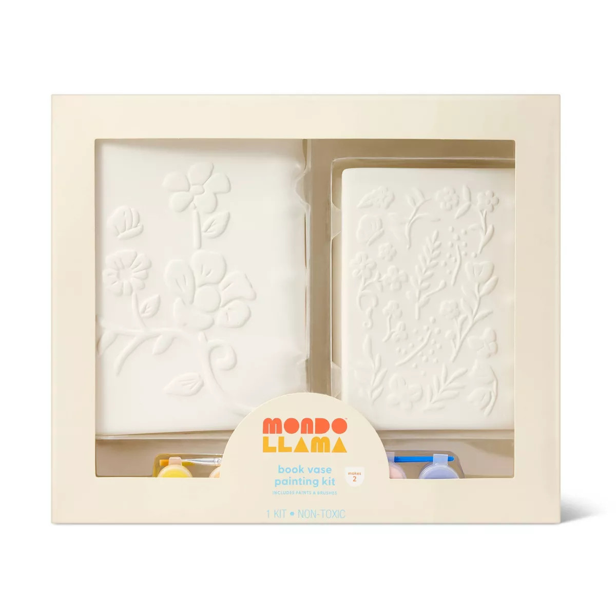 Paint-Your-Own Ceramic Book Vase 2pk - Mondo Llama™ | Target